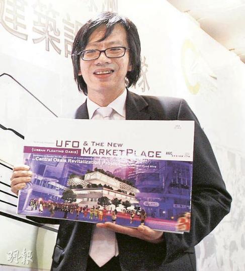 總設計師吳永順(圖)的設計團隊,獲批中環街市合約。(李紹昌攝) 總設計師吳永順(圖)的設計團隊,獲批中環街市合約。(李紹昌攝)