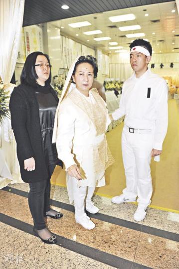薛爸爸的喪禮採取道教儀式進行。（攝影：鍾偉茵）
