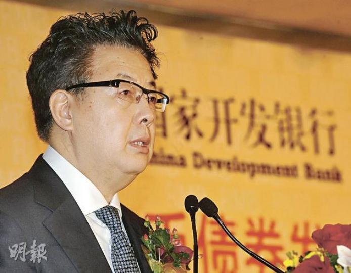 國開行副行長高堅表示，今年餘下時間會在港分數次發行人民幣債券。（劉焌陶攝）