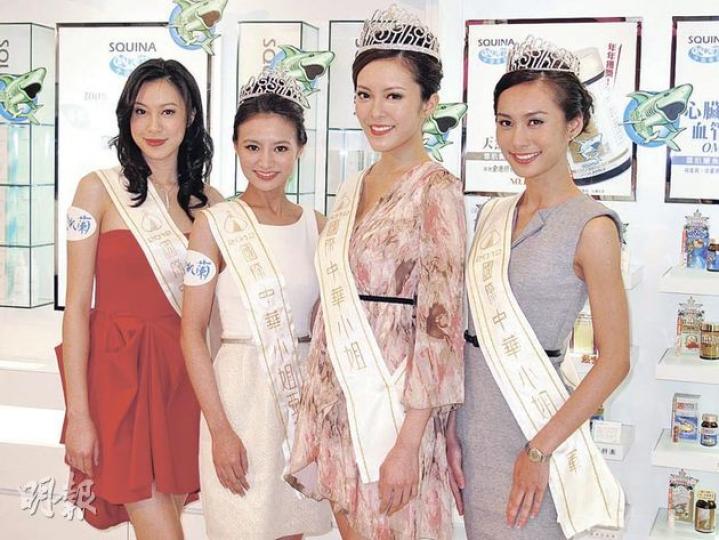 洪美珊（左起）、黃馨慧、張曦雯及林家冰不約而同以青春打扮出現。（攝影/記者：梁榮達）