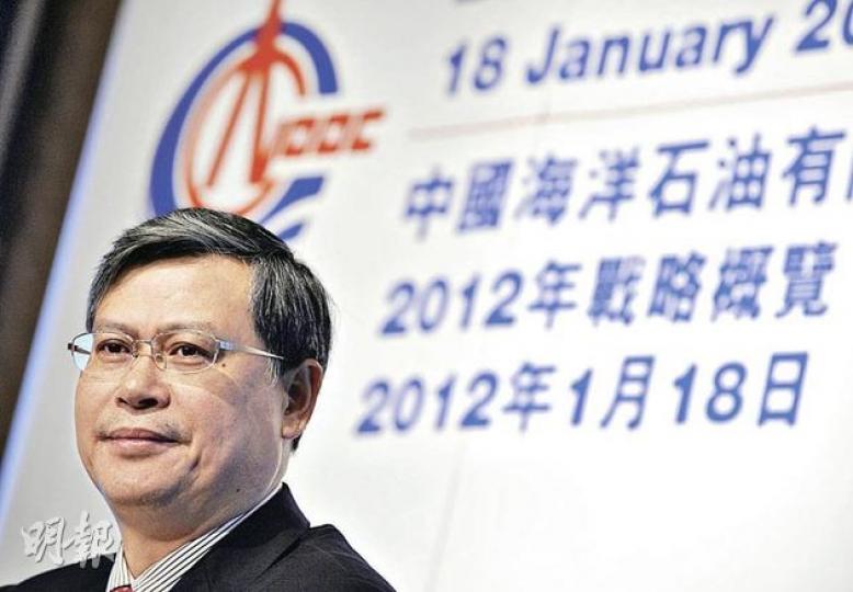 中海油首席執行官李凡榮昨天表示，去年損失590萬桶油當量的蓬萊19-3油田，有望在今年年底前復產。（何家達攝）