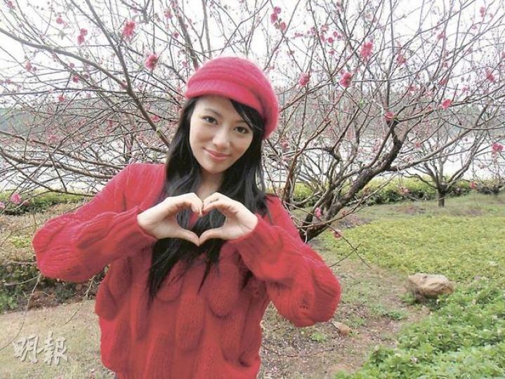 陳鈺芸希望新一年人緣愛情俱佳。（微博圖片）