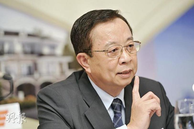 越秀地產集團董事長陸志峰指出,今年房地產市場仍然嚴峻,但認為中央對樓市的調控並不會長期維持。(尹錦恩攝) 越秀地產集團董事長陸志峰指出,今年房地產市場仍然嚴峻,但認為中央對樓市的調控並不會長期維持。(尹錦恩攝)