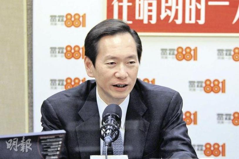 亞洲金融行政總裁陳智思表示,有意與「康民國際」各斥資50%競投發展香港仔黃竹坑醫院項目,並估算首期資金需30億元(不計地價)。圖為陳智思昨日早上出席香港電台節目。(陳淑安攝) 亞洲金融行政總裁陳智思表示,有意與「康民國際」各斥資50%競投發展香港仔黃竹坑醫院項目,並估算首期資金需30億元(不計地價)。圖為陳智思昨日早上出席香港電台節目。(陳淑安攝)