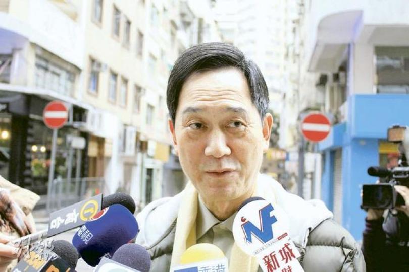 身在北京的劉夢熊點名指飯局中間人是新界鄉議局副主席林偉強(圖),但林昨強調自己沒有參與聯絡飯局。(鄭宏禮攝) 身在北京的劉夢熊點名指飯局中間人是新界鄉議局副主席林偉強(圖),但林昨強調自己沒有參與聯絡飯局。(鄭宏禮攝)