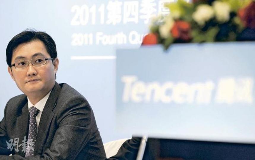 騰訊上周公布業績，純利按年升27%至102億元人民幣，符合市場預期。圖為主席馬化騰。（何家達攝）