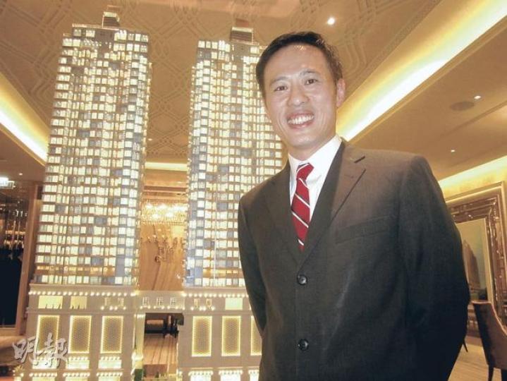 信置營業部總經理田兆源指出,奧柏•御峯將以奧運站一帶屋苑(現呎價介乎1萬至1.2萬元),作為主要開價參考。(林可為攝) 信置營業部總經理田兆源指出,奧柏•御峯將以奧運站一帶屋苑(現呎價介乎1萬至1.2萬元),作為主要開價參考。(林可為攝)