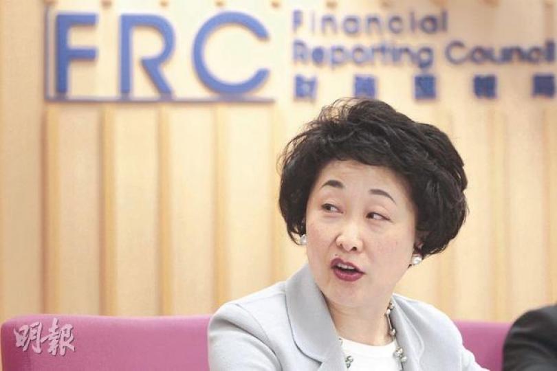 財匯局主席高靜芝昨天表示,已將13間近期曝光率高的問題民企列入觀察名單,此外,今年還會針對林農業股進行財報抽查。(郭慶輝攝) 財匯局主席高靜芝昨天表示,已將13間近期曝光率高的問題民企列入觀察名單,此外,今年還會針對林農業股進行財報抽查。(郭慶輝攝)
