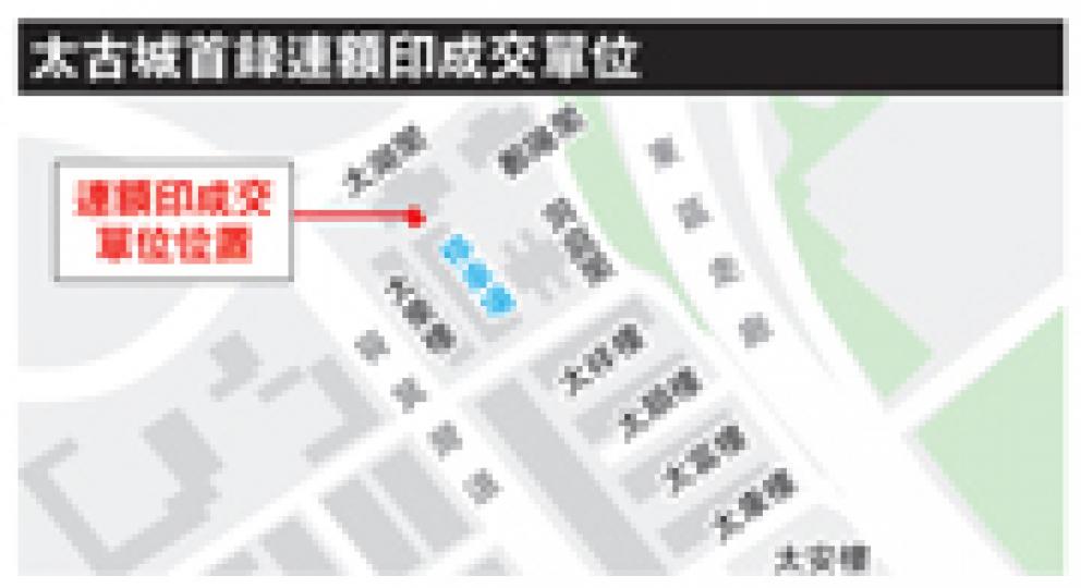 (明報製圖) 龍頭屋苑太古城出現首宗連額印成交個案,單位位於太湖閣極低層,景觀一般,現受外牆維修之棚架暫時遮擋部分景觀,但原業主扣除額印、釐印費成本後,仍淨袋逾60萬元。(歐陽慧恩攝) (明報製圖) 龍頭屋苑太古城出現首宗連額印成交個案,單位位於太湖閣極低層,景觀一般,現受外牆維修之棚架暫時遮擋部分景觀,但原業主扣除額印、釐印費成本後,仍淨袋逾60萬元。(歐陽慧恩攝)
