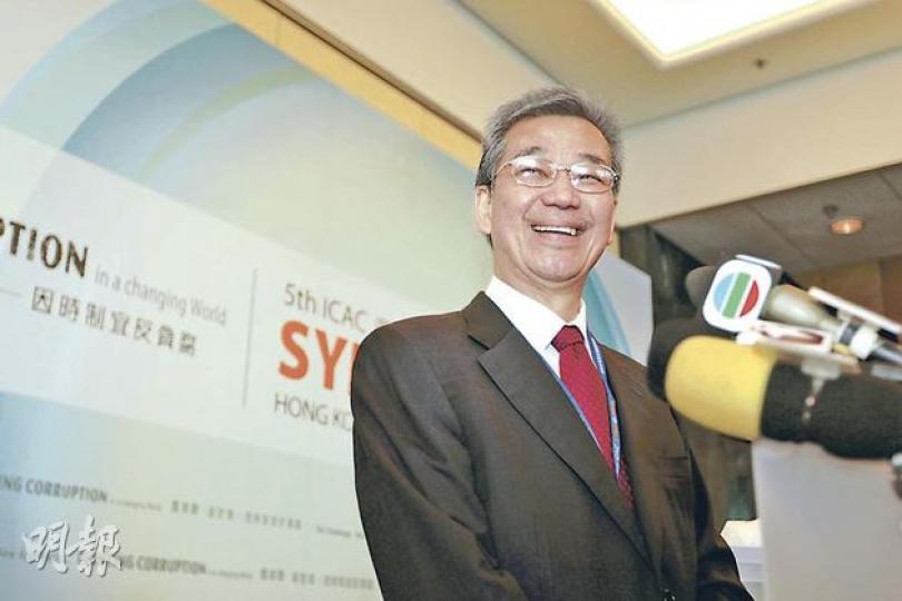 廉署接獲15宗特首選舉投訴,廉政專員湯顯明稱主要涉賄選、提供利益、不正確或虛假資料等,但拒絕透露個案詳情。(郭慶輝攝) 廉署接獲15宗特首選舉投訴,廉政專員湯顯明稱主要涉賄選、提供利益、不正確或虛假資料等,但拒絕透露個案詳情。(郭慶輝攝)