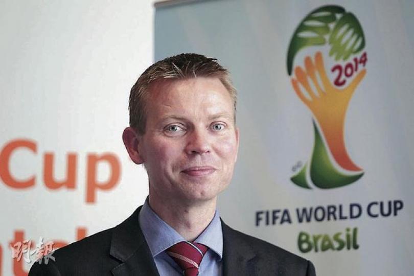 Ralph Straus表示,FIFA打算在重點的市場尋找合作伙伴,中國正是目標市場之一。(郭慶輝攝) Ralph Straus表示,FIFA打算在重點的市場尋找合作伙伴,中國正是目標市場之一。(郭慶輝攝)