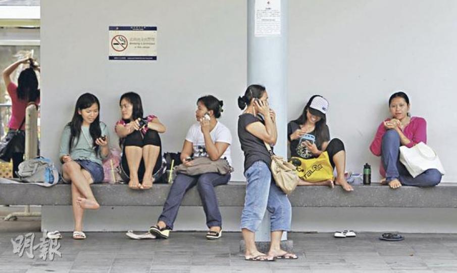 本港對外傭需求甚大,但消委會去年接獲有關外傭的投訴較前年大增兩成。(林振東攝) 本港對外傭需求甚大,但消委會去年接獲有關外傭的投訴較前年大增兩成。(林振東攝)