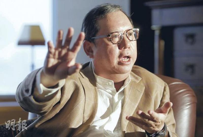 寰亞集團主席林建岳期望,成立文化局可將本港文化推廣到外地,他認為局長不一定要懂得所有的藝術範疇,最重要是有統籌能力。(林振東攝) 寰亞集團主席林建岳期望,成立文化局可將本港文化推廣到外地,他認為局長不一定要懂得所有的藝術範疇,最重要是有統籌能力。(林振東攝)
