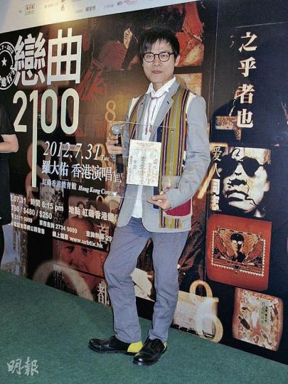 羅大佑在記者會上大談香港政治。(攝影/記者:楊安莉) 羅大佑在記者會上大談香港政治。(攝影/記者:楊安莉)