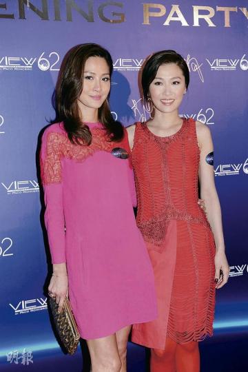 周汶錡與周麗淇以姊妹檔任餐廳開幕嘉賓。(攝影﹕鍾偉茵) 周汶錡與周麗淇以姊妹檔任餐廳開幕嘉賓。(攝影﹕鍾偉茵)