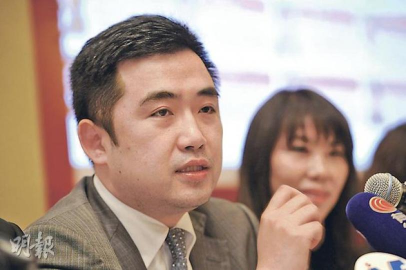 小南國執行董事兼行政總裁康捷表示,公司未來會繼續以擴展帶動增長的策略為方針。(尹錦恩攝) 小南國執行董事兼行政總裁康捷表示,公司未來會繼續以擴展帶動增長的策略為方針。(尹錦恩攝)