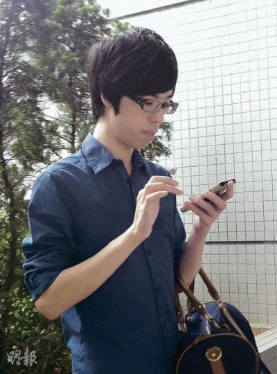 浸大學生畢宏超擅自替同學改科,昨獲控方不提證供起訴,簽保守行為1年。(余卓善攝) 浸大學生畢宏超擅自替同學改科,昨獲控方不提證供起訴,簽保守行為1年。(余卓善攝)