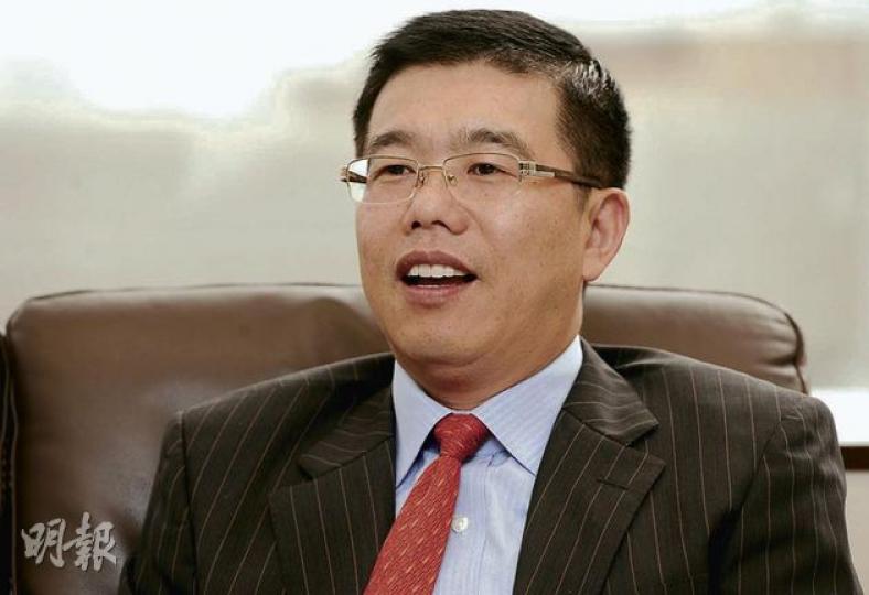 建銀國際總裁胡章宏認為，香港發展人民幣離岸市場，除了要增加回流渠道，還要提高人民幣在離岸市場循環效率，讓人民幣在本港「轉起來」，相信未來的政策開放方向亦如此。（尹錦恩攝）
