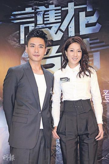由於秦沛及監製劉家豪已離開無綫，故只得黃宗澤與鍾嘉欣宣傳新劇《護花危情》。（攝影/記者：梁榮達）