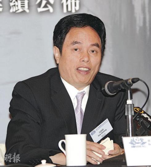波司登全年溢利僅升12%，主要由於下半年收入放緩。圖為波司登主席高德康。（陳淑安攝）