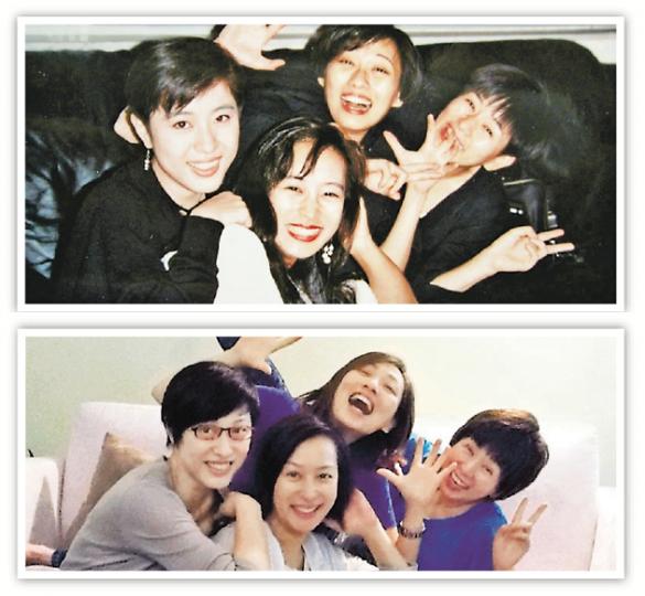 陳法蓉以那些年與娟妹、黎美嫻與鄭瑞芬的開心照片憶好友。（微博圖片）娟妹曾向師母羅乃萱透露遺言。（微博圖片）