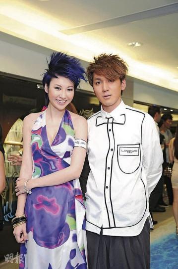 莊思敏（左）與王大業（右）這對緋聞男女前晚同場出現大方合照。（攝影/記者：李潔盈）單身的Jessica C.覺得買樓比找男友重要。（攝影/記者：李潔盈）