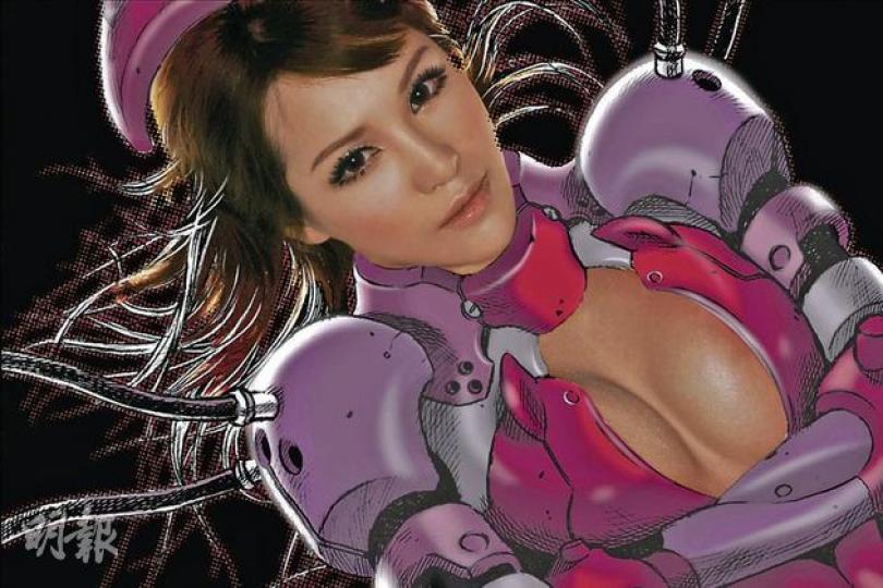 Mia覺得其裝甲造型可媲美《鐵甲奇俠》。（微博圖片）
