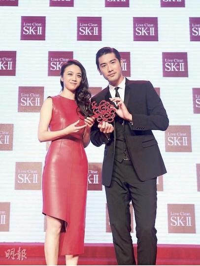 高以翔與湯唯郎才女貌襯到絕。(微博圖片) 高以翔與湯唯郎才女貌襯到絕。(微博圖片)