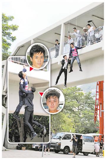 森美與王浩信昨日為新劇《法網狙擊》拍攝危險戲分,講述森美要勇救跳橋自殺的王浩信,睇到都心驚驚。(攝影/記者:林祖傑) 韓馬利(左)與陳敏之(右)不用危險演出,難怪好輕鬆。(攝影/記者:林祖傑) 森美與王浩信昨日為新劇《法網狙擊》拍攝危險戲分,講述森美要勇救跳橋自殺的王浩信,睇到都心驚驚。(攝影/記者:林祖傑) 韓馬利(左)與陳敏之(右)不用危險演出,難怪好輕鬆。(攝影/記者:林祖傑)