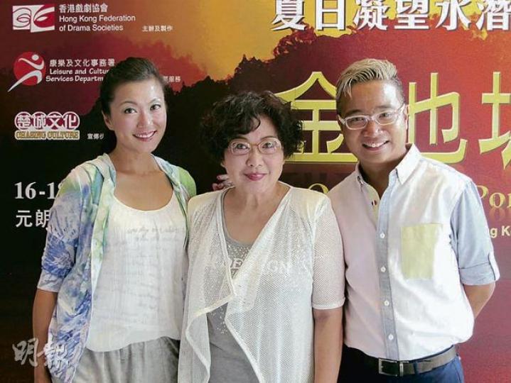 司棋姐跟女兒葉子青(左)女婿黃家信(右)首度同台演舞台劇。(攝影/記者:唐嘉晞) 司棋姐跟女兒葉子青(左)女婿黃家信(右)首度同台演舞台劇。(攝影/記者:唐嘉晞)