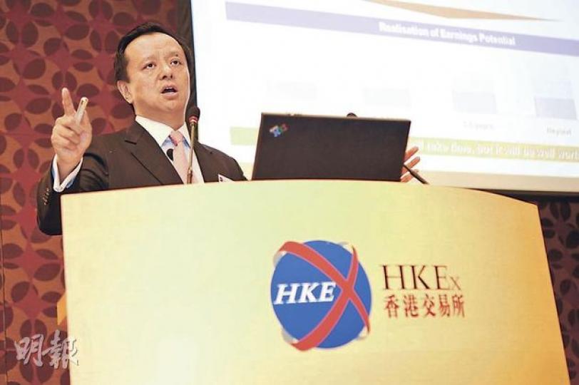 李小加再次強調,港交所不因收購LME改變派息政策。(葉思雅攝) 李小加再次強調,港交所不因收購LME改變派息政策。(葉思雅攝)