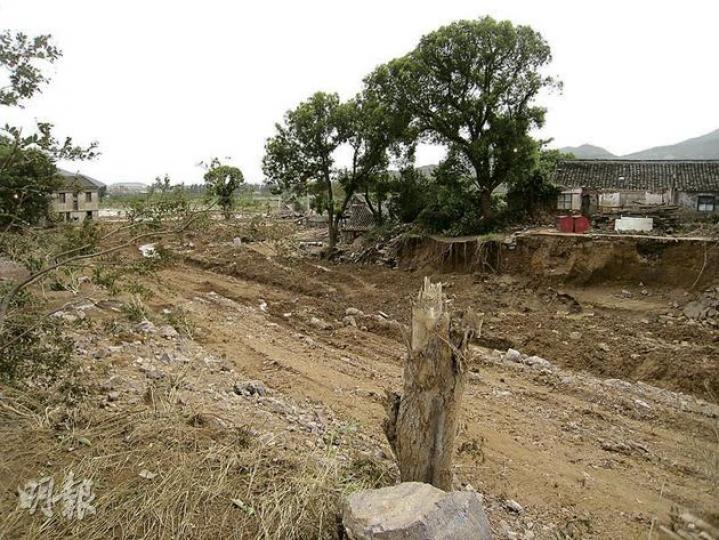 泥石流在村中冲出一條「溝」,旁邊的大樹被攔腰折斷,樹根外露,可見當時洪水威力。(明報記者攝)49歲的王友娟說,她4時許起牀,與丈夫及時逃難,回想仍心有餘悸。(明報記者攝)據當地風俗,老人要為自己預製棺材,塌壩事故後,有多具棺材被冲至屋外。(明報記者攝)部分沒有倒塌的房屋中,仍有大量積水。(明報記者攝) 泥石流在村中冲出一條「溝」,旁邊的大樹被攔腰折斷,樹根外露,可見當時洪水威力。(明報記者攝)49歲的王友娟說,她4時許起牀,與丈夫及時逃難,回想仍心有餘悸。(明報記者攝)據當地風俗,老人要為自己預製棺材,塌壩事故後,有多具棺材被冲至屋外。(明報記者攝)部分沒有倒塌的房屋中,仍有大量積水。(明報記者攝)