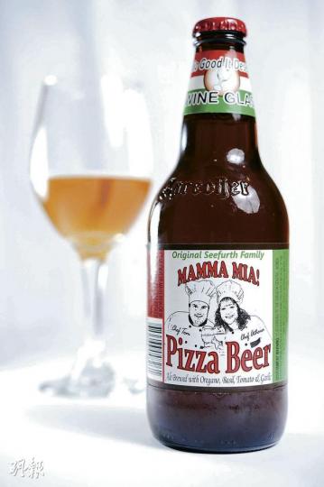 Pizza味啤酒，原價$32，會場價$28/473ml（葉思雅攝）