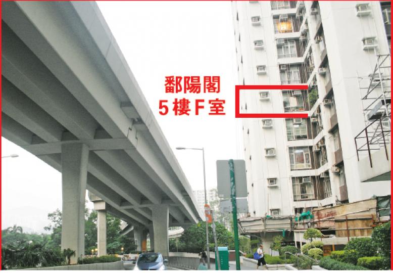 太古城鄱陽閣低層(紅框)額印貨呎售8034元,單位對正架空行車天橋,受車聲影響,被市場視為「籮底盤」,但業主連額印沽出仍淨袋約34萬元。(郭慶輝攝) 太古城鄱陽閣低層(紅框)額印貨呎售8034元,單位對正架空行車天橋,受車聲影響,被市場視為「籮底盤」,但業主連額印沽出仍淨袋約34萬元。(郭慶輝攝)