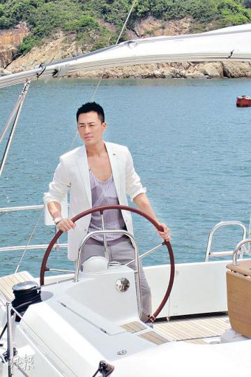 林峯出海工作順便享受陽光。(攝影:娛樂組) 林峯出海工作順便享受陽光。(攝影:娛樂組)