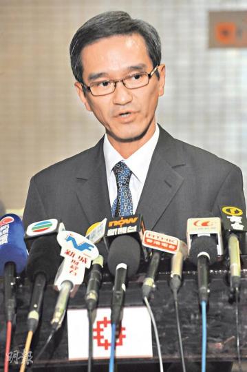 房委會資助房屋小組主席黃遠輝昨公布置安心的申請安排。(劉焌陶攝) 房委會資助房屋小組主席黃遠輝昨公布置安心的申請安排。(劉焌陶攝)