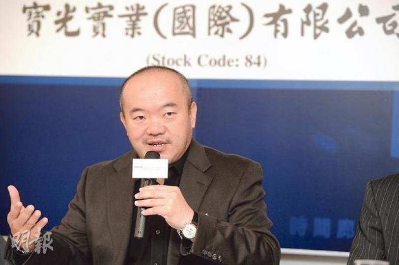 寶光主席黃創增希望博裕加入後可令公司更上一層樓。(尹錦恩攝) 寶光主席黃創增希望博裕加入後可令公司更上一層樓。(尹錦恩攝)