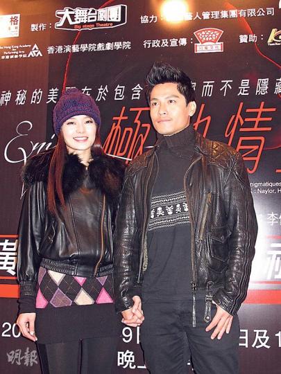 呂慧儀與老公黃文迪睇舞台劇。（攝影/記者：柯美）