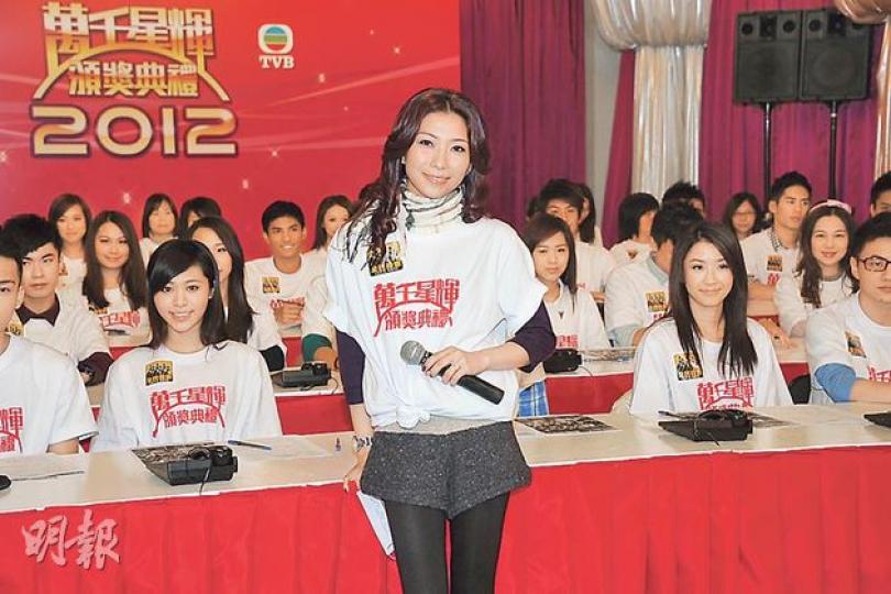 若台慶頒獎禮網上投票壞掉,朱凱婷身後的電話投票中心就會啟動,以防萬一。(攝影/記者:陳釗) 若台慶頒獎禮網上投票壞掉,朱凱婷身後的電話投票中心就會啟動,以防萬一。(攝影/記者:陳釗)
