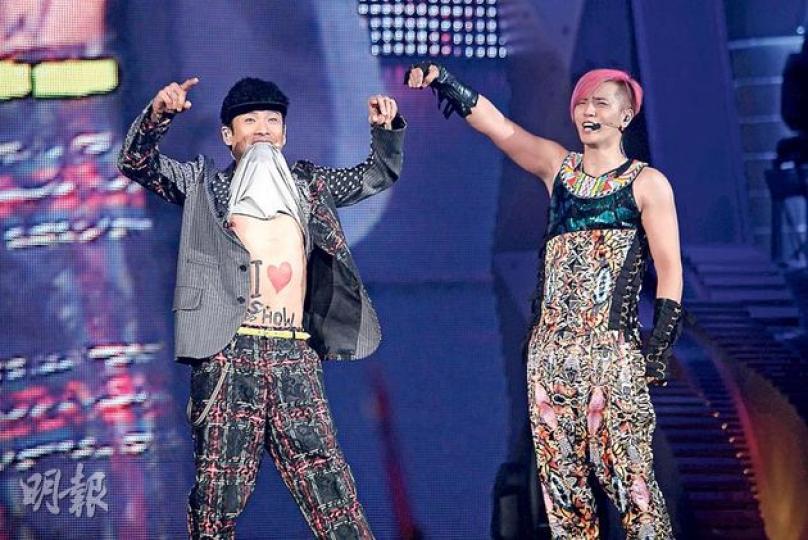 羅志祥在第2場演唱會上請來杜德偉做嘉賓。（攝影/記者﹕孫慧莊）