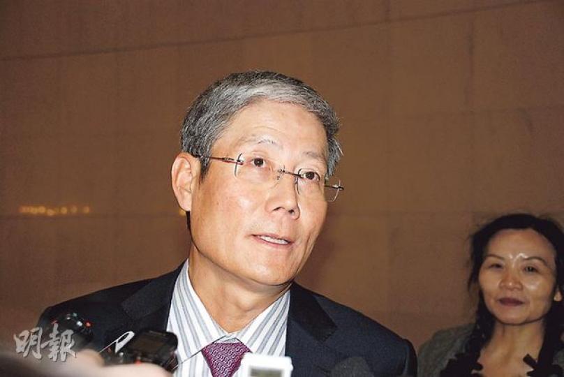 招商局國際母公司招商局集團董事長傅育寧表示,擔心環球量化寬鬆的熱錢會投入到炒油價之上。(陳子凌攝) 招商局國際母公司招商局集團董事長傅育寧表示,擔心環球量化寬鬆的熱錢會投入到炒油價之上。(陳子凌攝)
