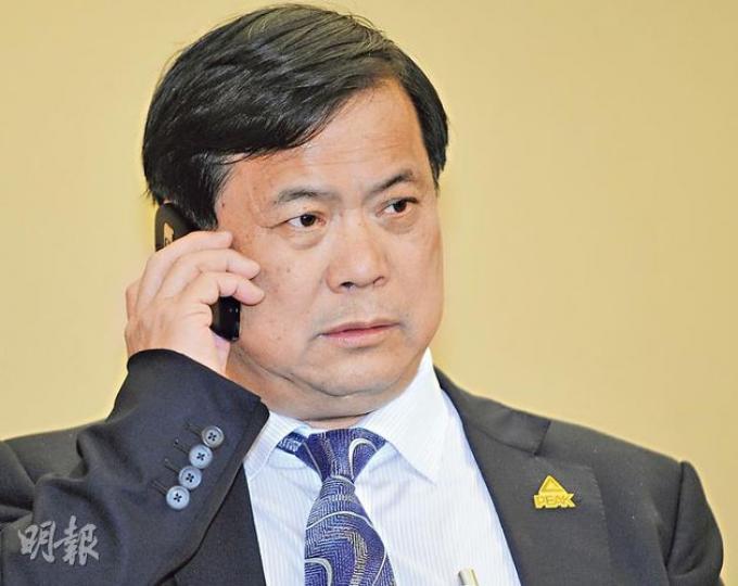 許景南指體育市場前景仍廣闊,匹克立志打造中國品牌。(劉焌陶攝) 許景南指體育市場前景仍廣闊,匹克立志打造中國品牌。(劉焌陶攝)