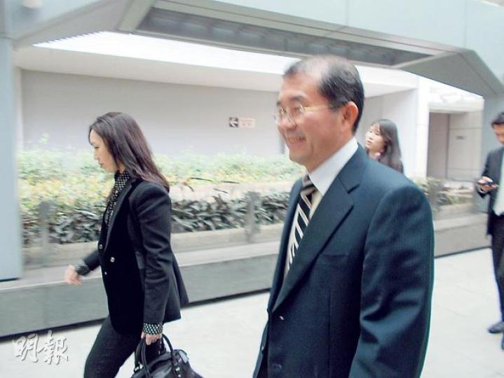 中燃董事總經理劉明輝昨日有到港旁聽聆訊。(陳偉燊攝) 中燃董事總經理劉明輝昨日有到港旁聽聆訊。(陳偉燊攝)