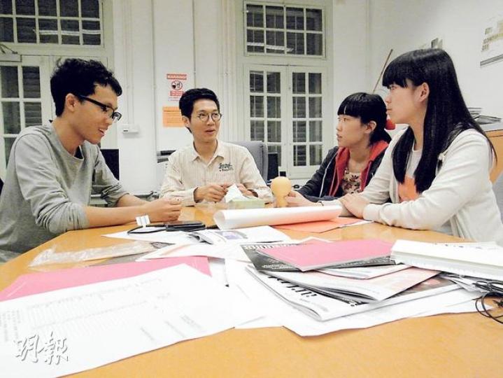 (左起)榮仔、寶鋒、Yan Yu、Apple(陳嘉文攝) (左起)榮仔、寶鋒、Yan Yu、Apple(陳嘉文攝)
