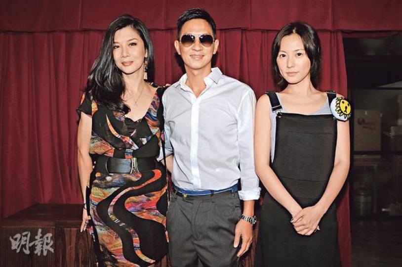 張家輝首次做導演，起用吳家麗（左）及劉心悠（右）任戲中女主角。（攝影﹕鍾偉茵）