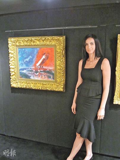 策展人Shirley Yablonsky對展覽相當期待，因上次夏卡爾展覽已是1994年的事，而今次會展出約70件作品。（楊宇軒攝）