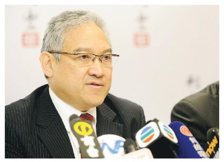 利豐主席馮國綸表示,有信心全年業績可望重返2011年的高峰期水平。(尹錦恩攝) 利豐主席馮國綸表示,有信心全年業績可望重返2011年的高峰期水平。(尹錦恩攝)