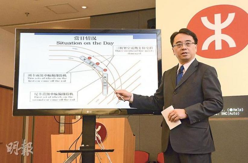 港鐵車務總監金澤培 （陳淑安攝）