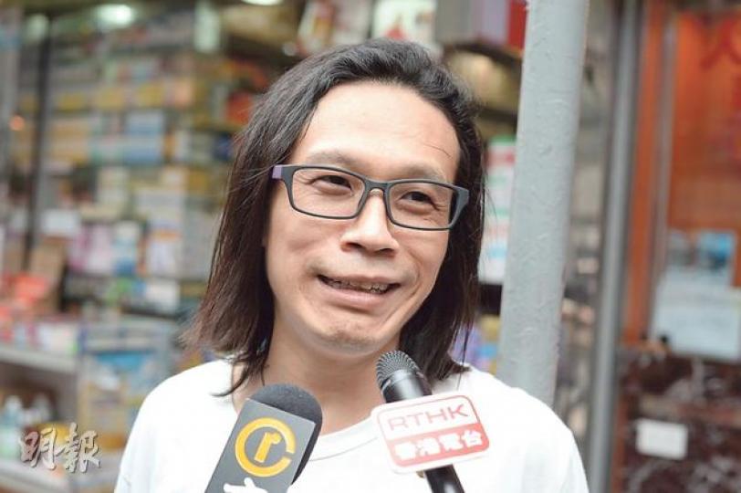 社運人士楊匡（圖）噚日尷尬咁話未婚妻劉沙沙食咗「詐糊」，其實未有懷孕。（盧翊銘攝）