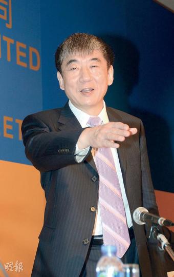 中移動奚國華回應近期集團內部貪腐問題時，表明高潮已過。日後會否再有管理層涉及貪腐問題而「下馬」，他則不敢保證。（陳淑安攝）